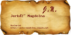 Jerkó Magdolna névjegykártya