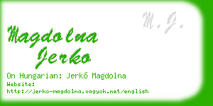 magdolna jerko business card
