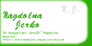 magdolna jerko business card